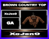 BROWN COUNTRY TOP