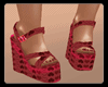 !! Summer Wedges Red