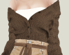 E! Open Cardigan Coffee