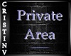 !CR! Private Area sign