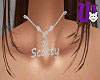 Scotty Silver F necklace