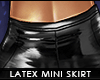 ! latex ultra mini skirt
