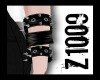 Black pvc bracelet L