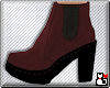 *Ankle Boots Burgundy
