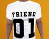 Friend 01 Shirt White (M)