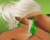 Cracked Emerald Earrings