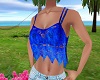 Blue summer top lace