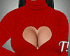 T! Red Heart Sweater