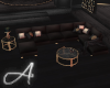 A♥ Black/Gold Couch