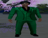 Green TIeless Suit