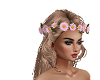 pink daisy crown
