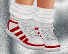 White-Red Sports Shoes