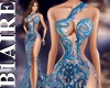 B1l Aqua Lace Gown