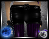 Purple Black PVC Pants