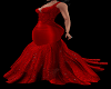 A**  Red evening gown