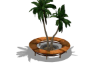 Palm Tree Bench