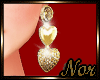 {N} Gold Heart Earring * {N} Gold Heart Earring *