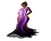 shiny purple gown