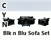 Blk n Blu Sofa Set