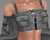 Dark Grey Zipper Top