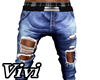 Drv Blue ripped pants