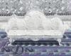 ~D~White/Silver Oak Sofa