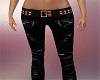 Black leather pants