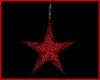 Hanging Red Xmas Star