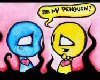 pon and zi penguin love