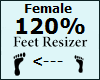 Feet Scaler 120% Female