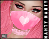 ɳ Pink Heart Mask