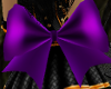 purple satin butt bow