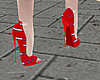 RED T0MMY H1LL PUMPS