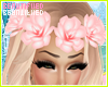 B| pink flower crown