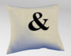 & symbol pillow