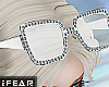 ♛Elia White_W Glasses