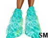 Teal Monster Boots