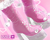 e Xmas Pink Boots