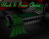 Black and Green Chaise