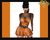 Goth Plaid Orange