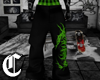 Skull Green Jeans