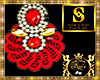 RED ENIGMA EARRINGS