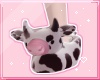 ℓ cow slippers