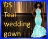 DS wedding gown teal