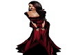 black,red dress