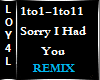 Sorry I Had You Remix