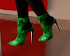 S4E Green Suede Booties