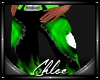 Black/Green Toxic Pants