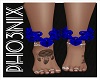 !PX BLUE ANKLE CHAINS