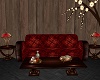 vintage sofa with lamps